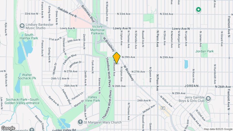 2722 N Vincent Ave Map and Location Details