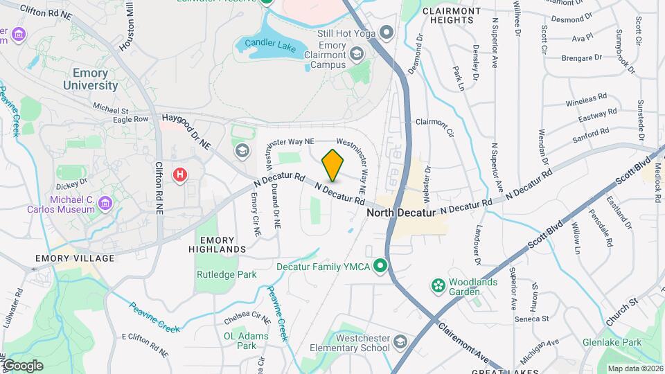 1992 N Decatur Rd Map and Location Details
