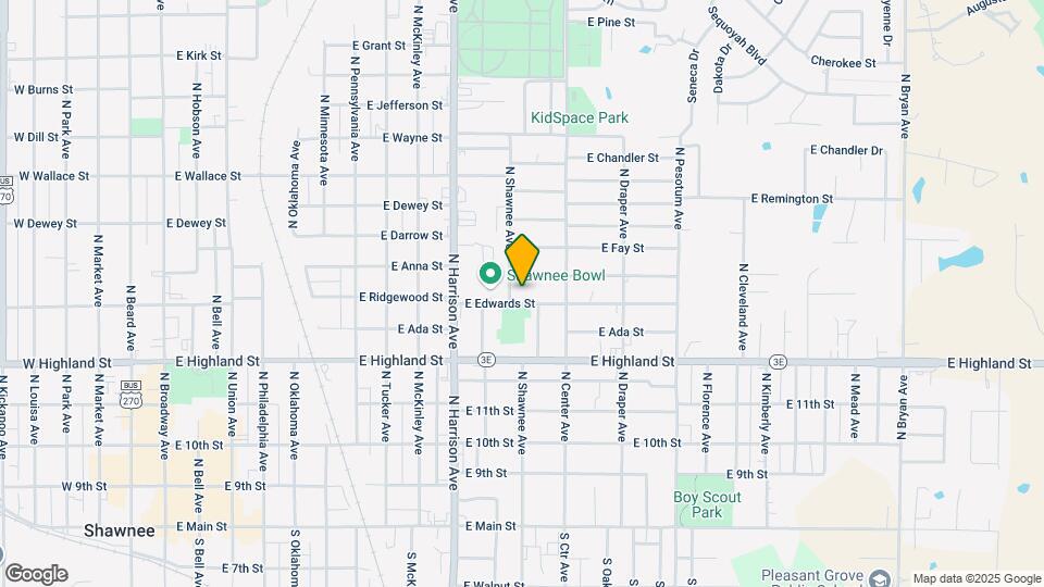 1100 E Edwards St Mapa y Detalles de la Ubicación
