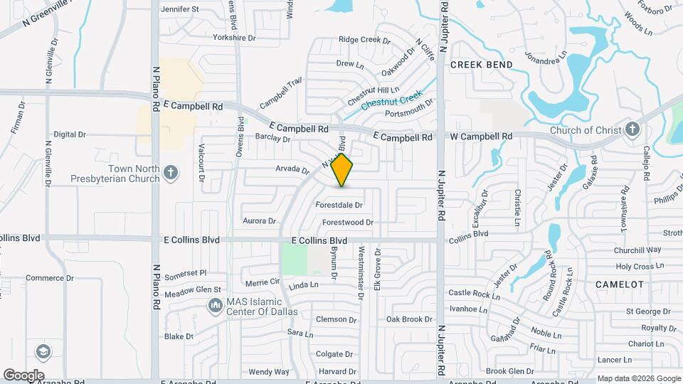 1906 Arvada Dr Map and Location Details