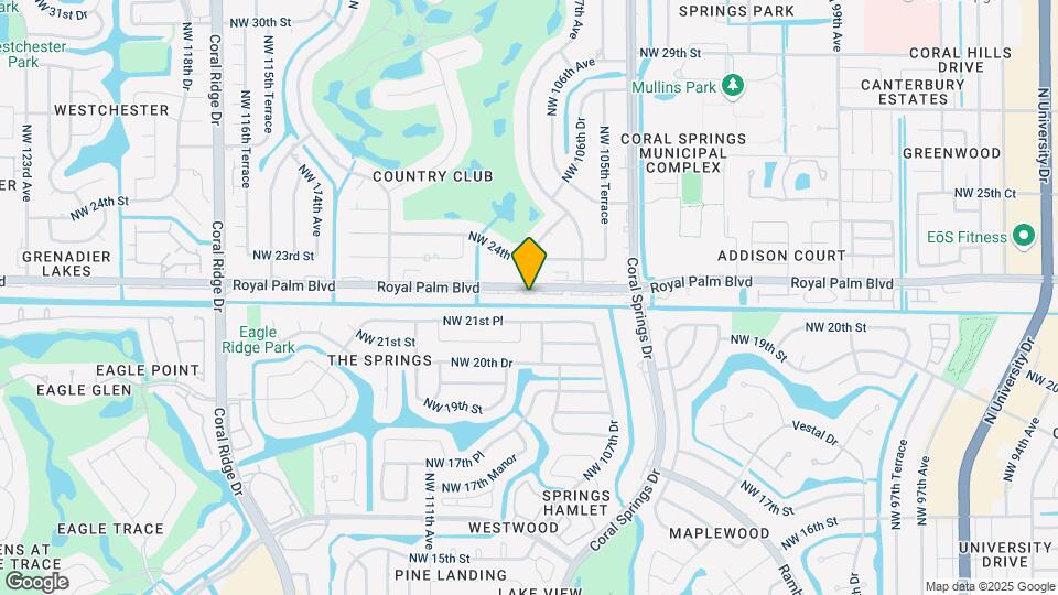 10836 Royal Palm Blvd Map and Location Details