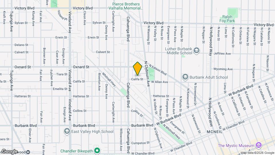 10443 Califa St Map and Location Details