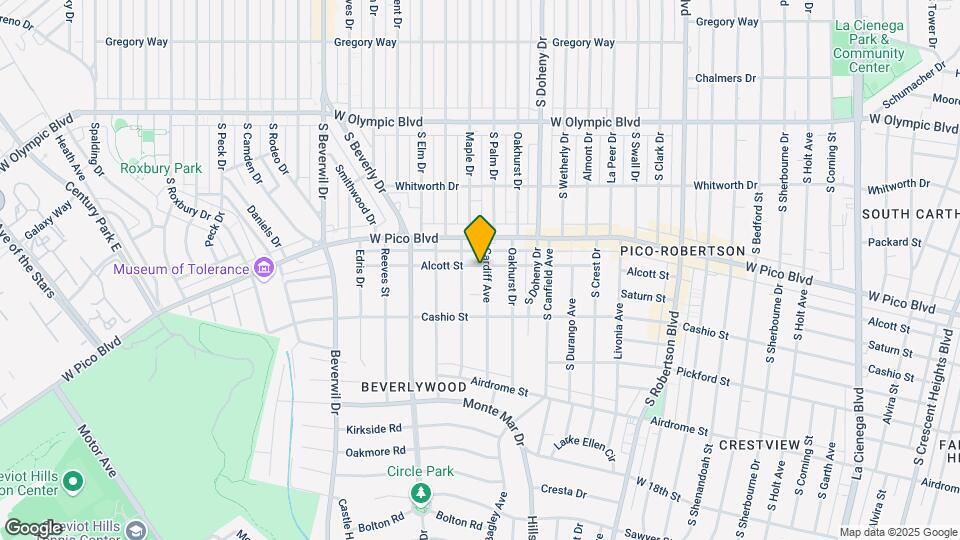 1437 Cardiff Ave Mapa y Detalles de la Ubicación