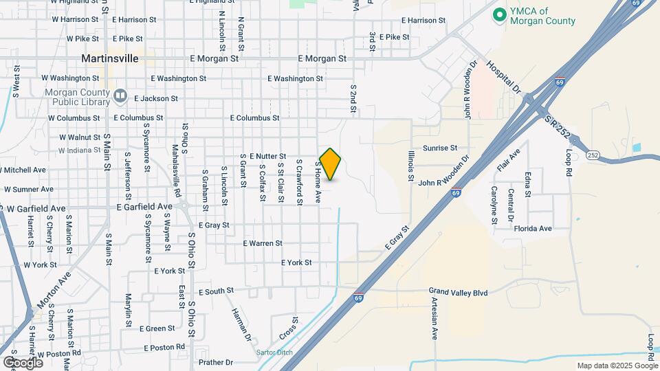 569 S Home Ave Map and Location Details