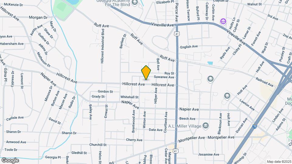 2733 Hillcrest Ave Map and Location Details