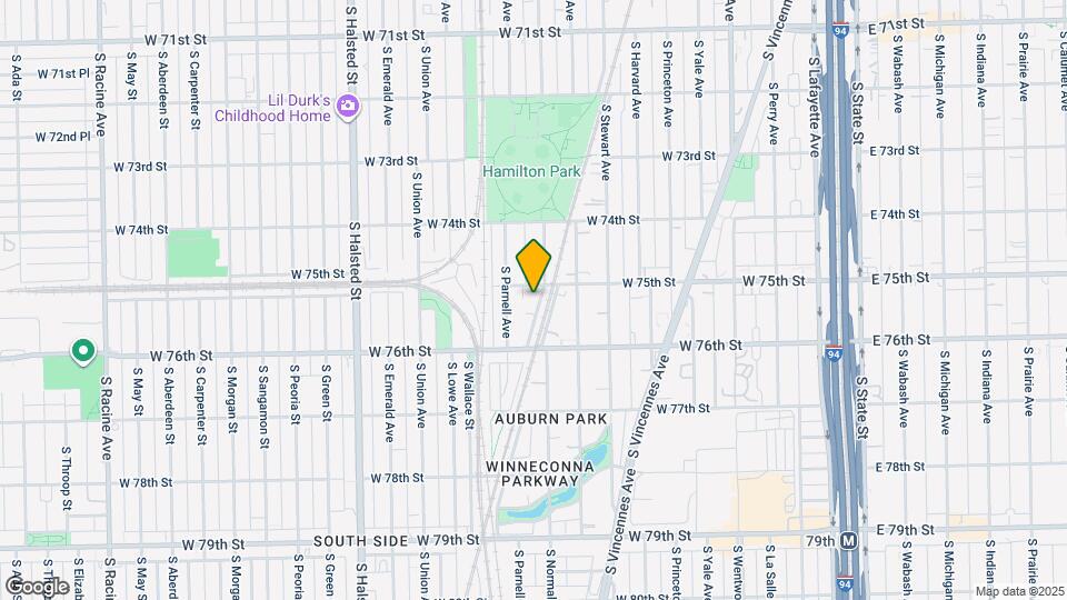 7506 S Normal Ave Map and Location Details