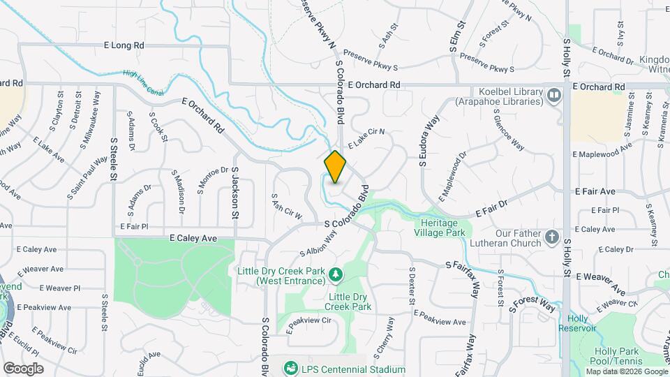 4286 E Maplewood Way Mapa y Detalles de la Ubicación
