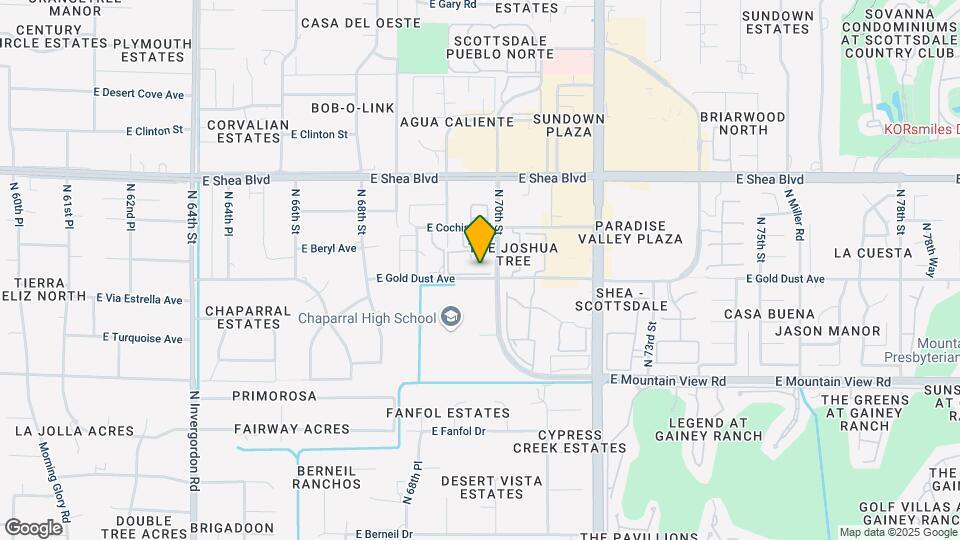 6900 E Gold Dust Ave Mapa y Detalles de la Ubicación