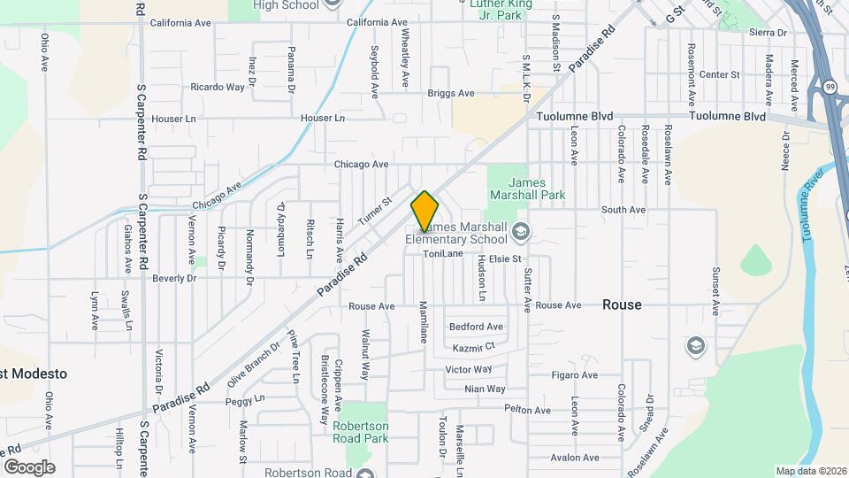 1716 Vicksburg St Map and Location Details