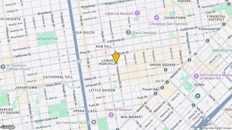 725 Leavenworth St Map and Location Details