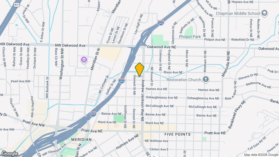 611 Stevens Ave NE Map and Location Details