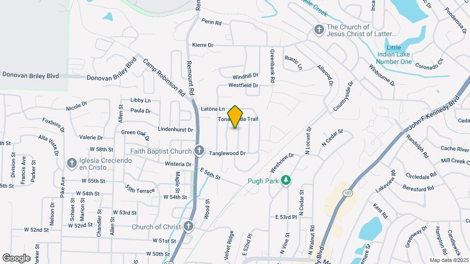 5813 La Mirado Dr Map and Location Details