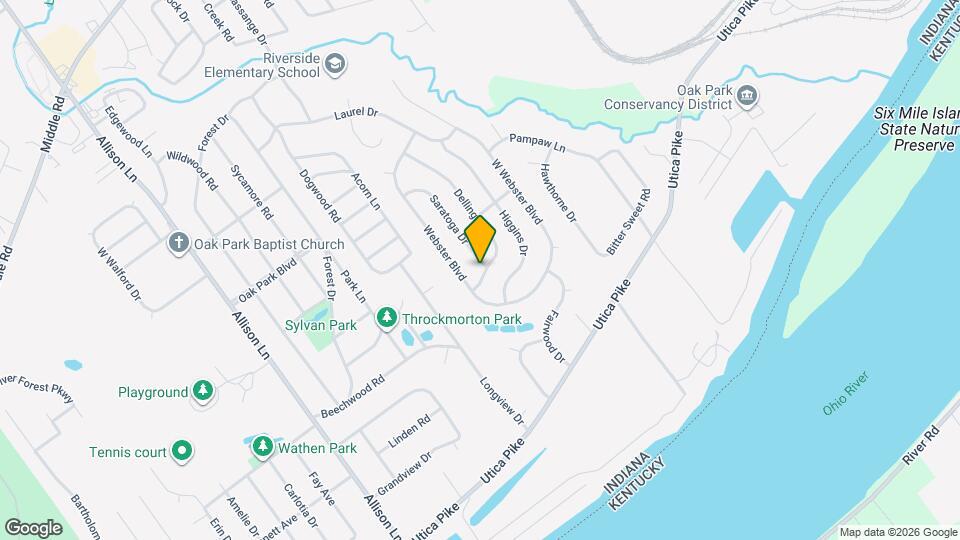 603 Dellinger Dr Map and Location Details