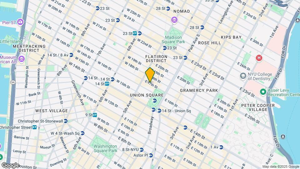 20 E 17th St Map and Location Details