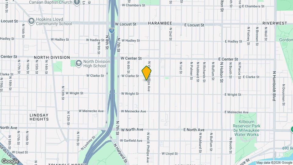 2549 N Vel R. Phillips Ave Map and Location Details