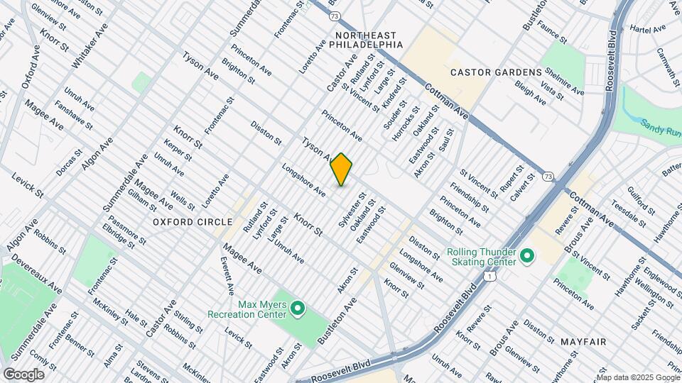 6921 Souder St Map and Location Details