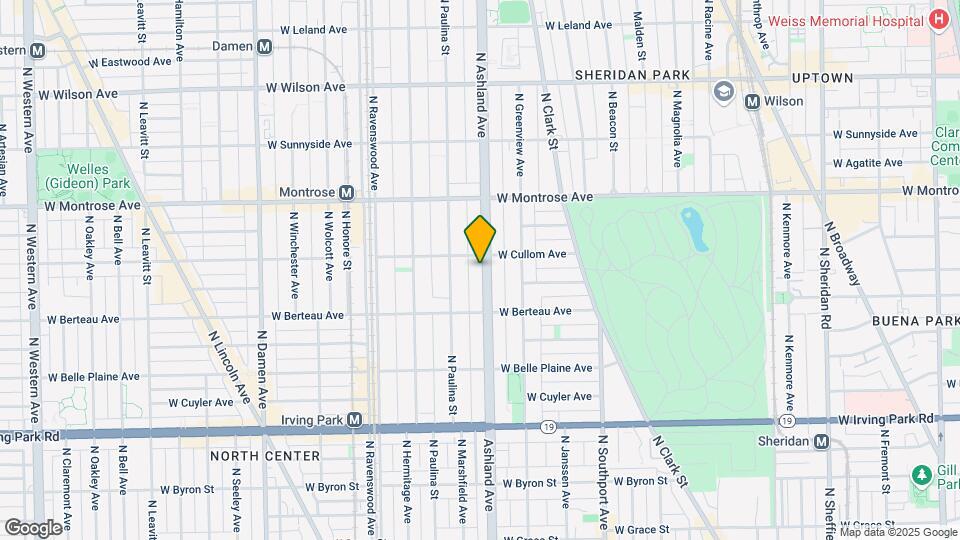 4244 N Ashland Ave, Unit #2E Map and Location Details
