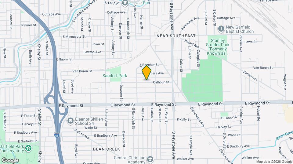 2036 Calhoun St Map and Location Details