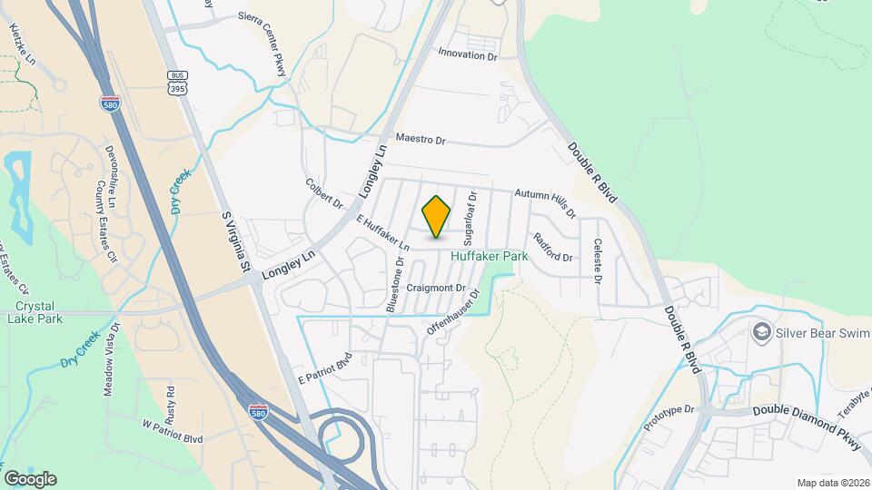 945 E Huffaker Ln Mapa y Detalles de la Ubicación
