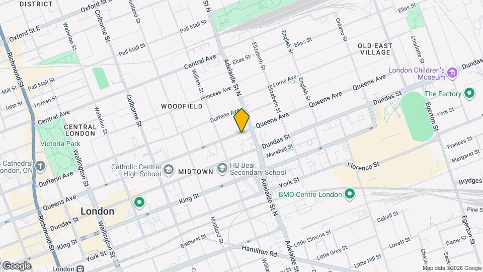 585 Queens Ave Map and Location Details