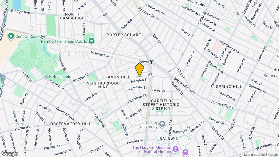 15 Arlington St, Unit 1st floor studio Map and Location Details