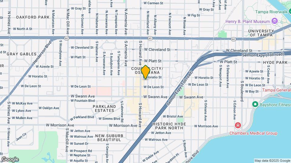 505 S Westland Ave Map and Location Details
