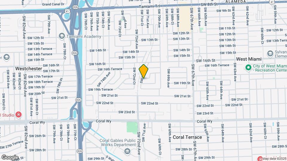 7170 SW 17th Terrace Map and Location Details