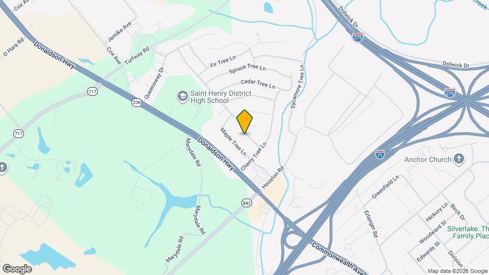 677 Peach Tree Ln Map and Location Details