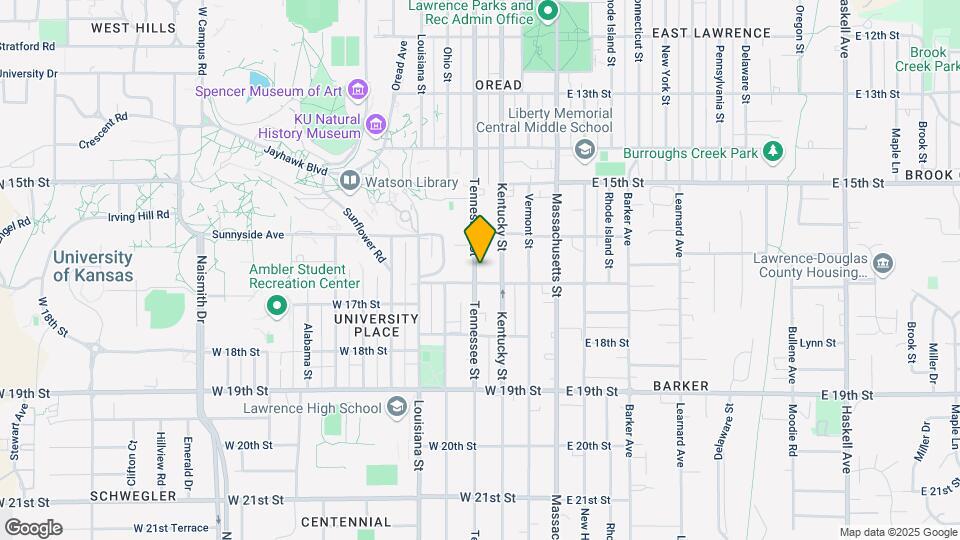 1634 Tennessee St Map and Location Details