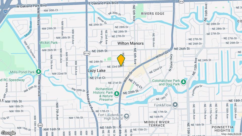 424 NE 23rd St Map and Location Details