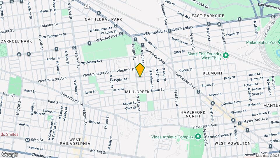 854 Moss St Map and Location Details
