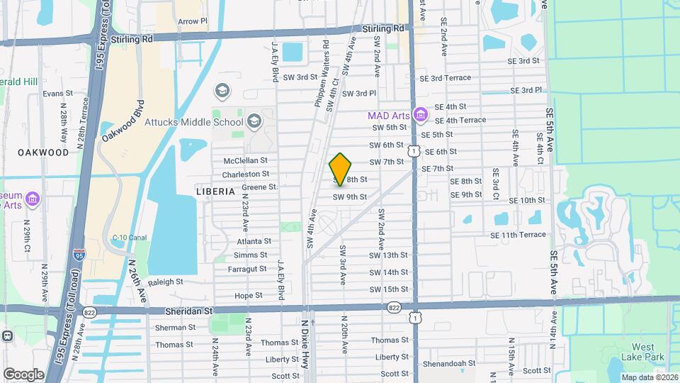 262 SW 9th St Map and Location Details