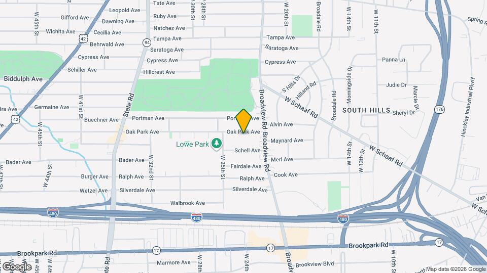 2225 Oak Park Ave Map and Location Details