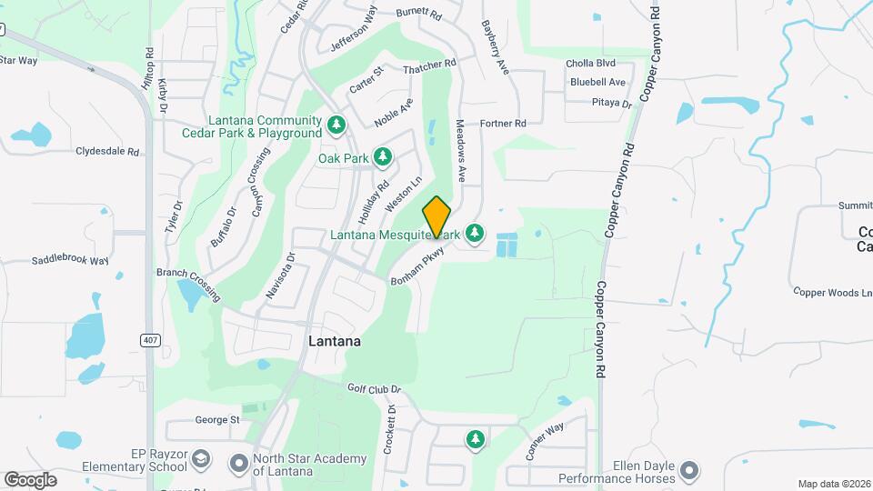 1261 Bonham Pkwy Map and Location Details