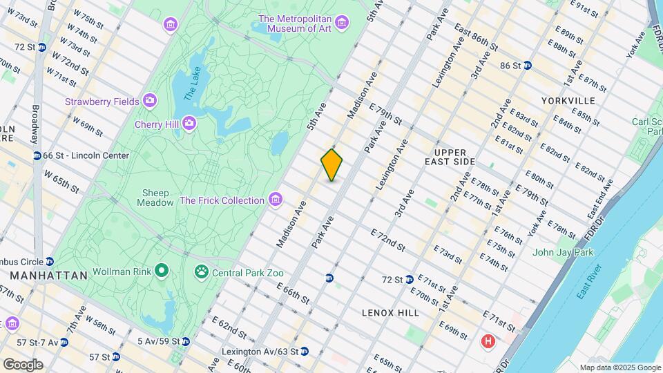 55 E 73rd St Map and Location Details