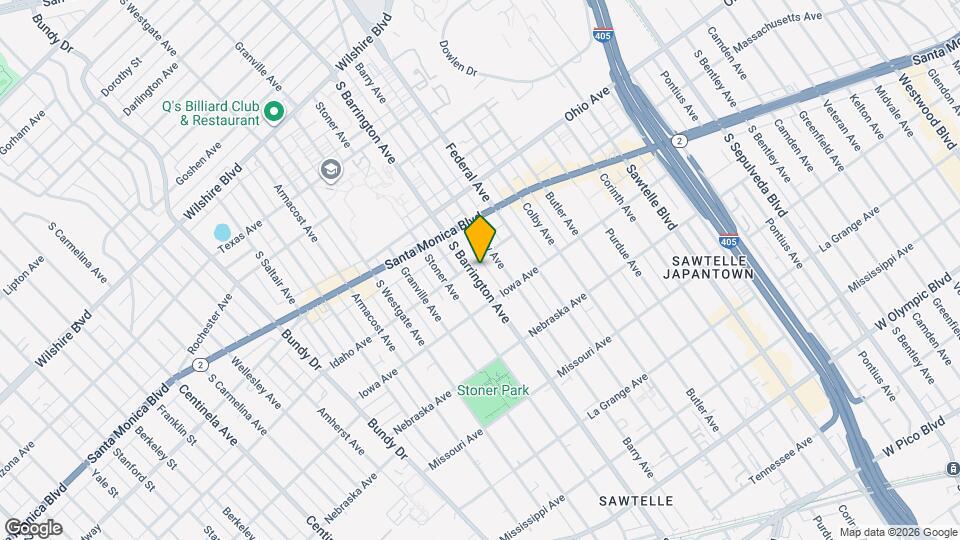 1606 S Barrington Ave, Unit 6 Map and Location Details