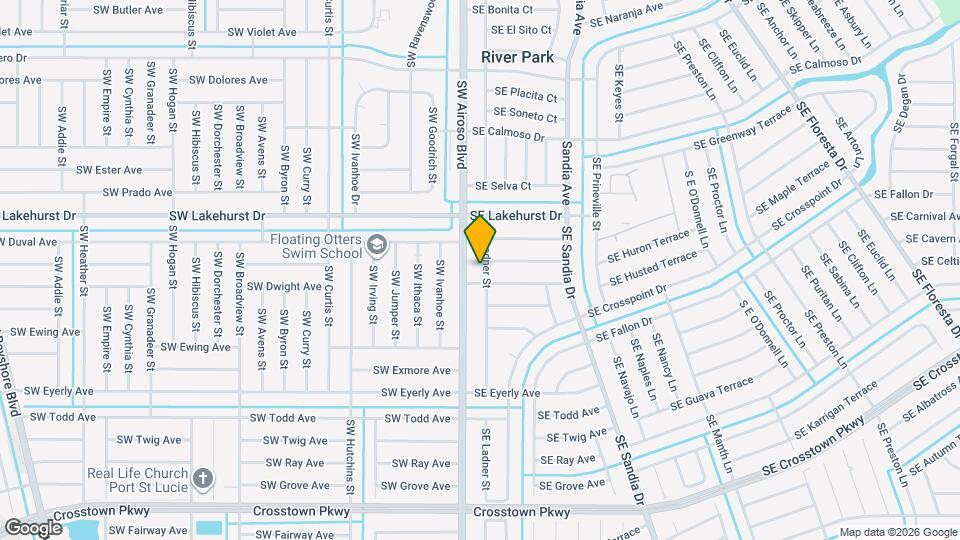 1124 SE Ladner St Map and Location Details