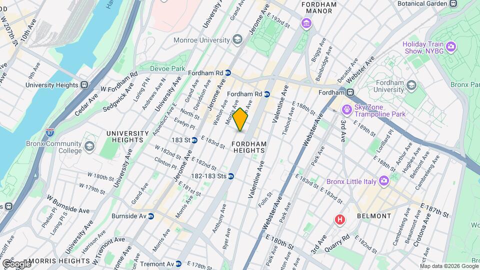 2332 Creston Ave Map and Location Details