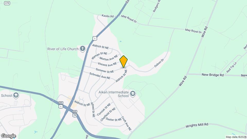 1384 Aldrich St NE Map and Location Details