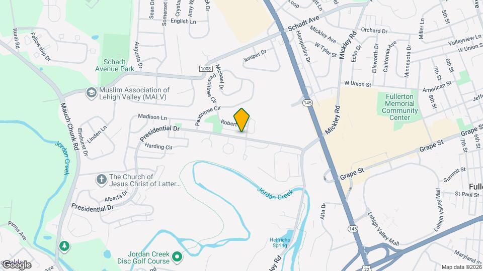 1405 Presidential Dr Map and Location Details