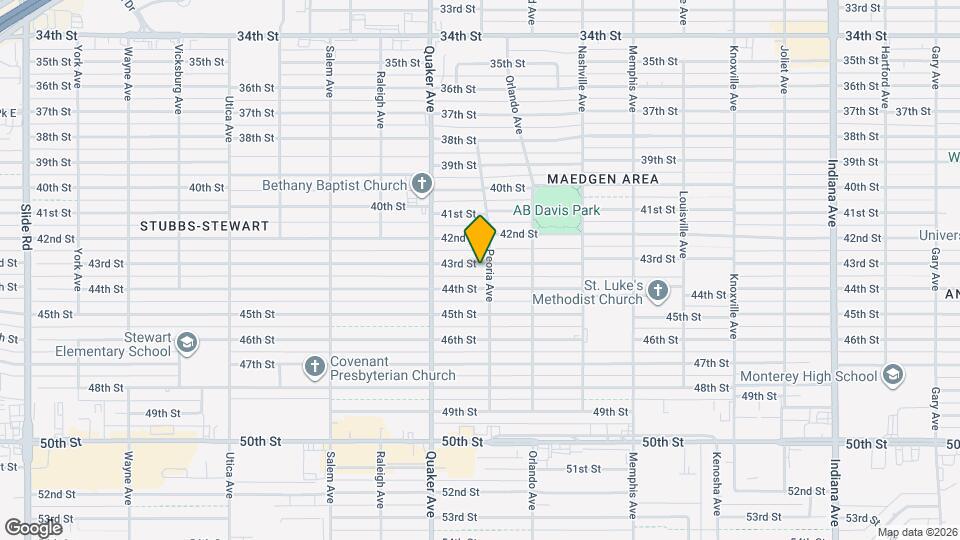 4303 43rd St Map and Location Details