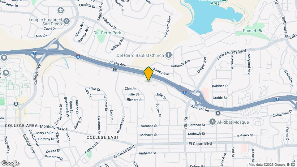 6811 Alvarado Rd, Unit 2nd flr Map and Location Details
