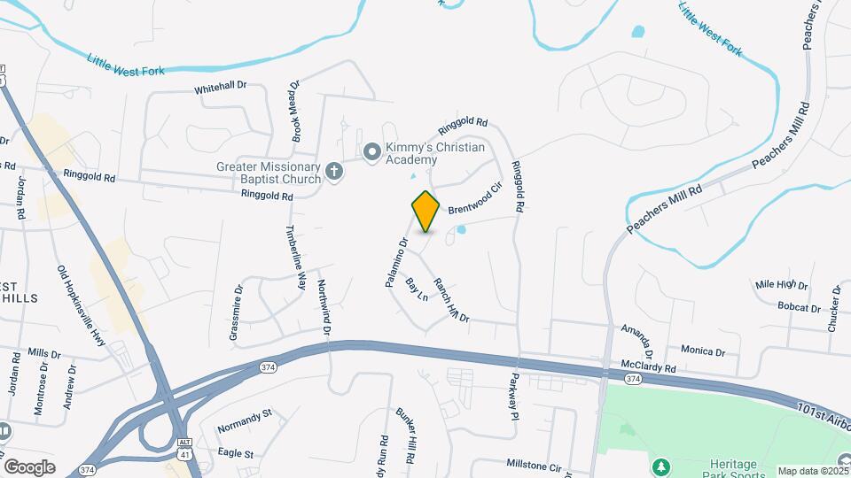 1904 Roan Dr Map and Location Details