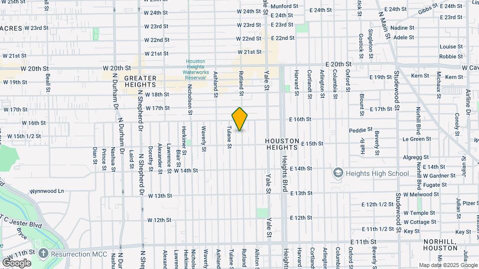 1521 Rutland St Map and Location Details