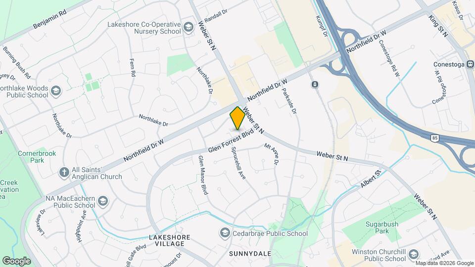 595 Silverbirch Rd Map and Location Details