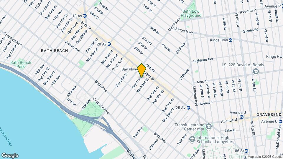 25 Bay 31st St Map and Location Details