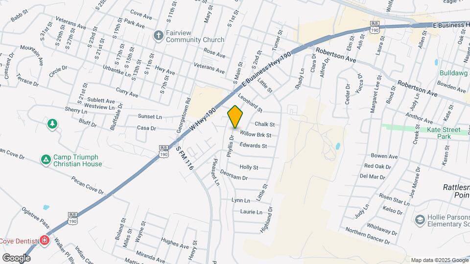 902 Willowbrook St Map and Location Details