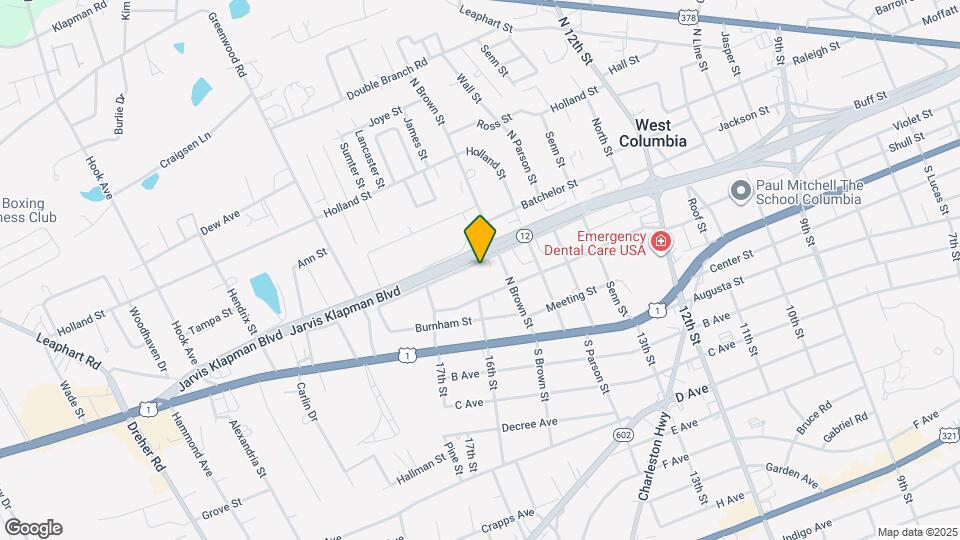 1627 Lacy St Map and Location Details