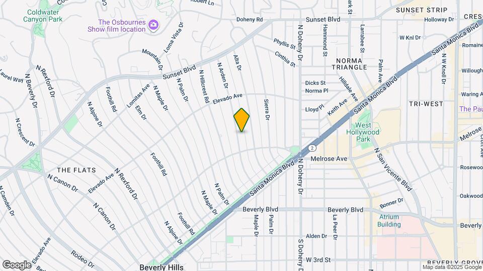 610 N Arden Dr Map and Location Details