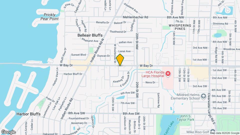 2301 W Bay Dr Map and Location Details